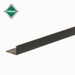 Tile Rite - 10mm Smooth Black 'L' Shaped Tile Edge