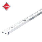 Tile Rite - L SHAPE SILVER TRADE TRIM 12mm