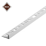 Tile Rite - 8mm White 'L' Shaped PVC Tile Trim