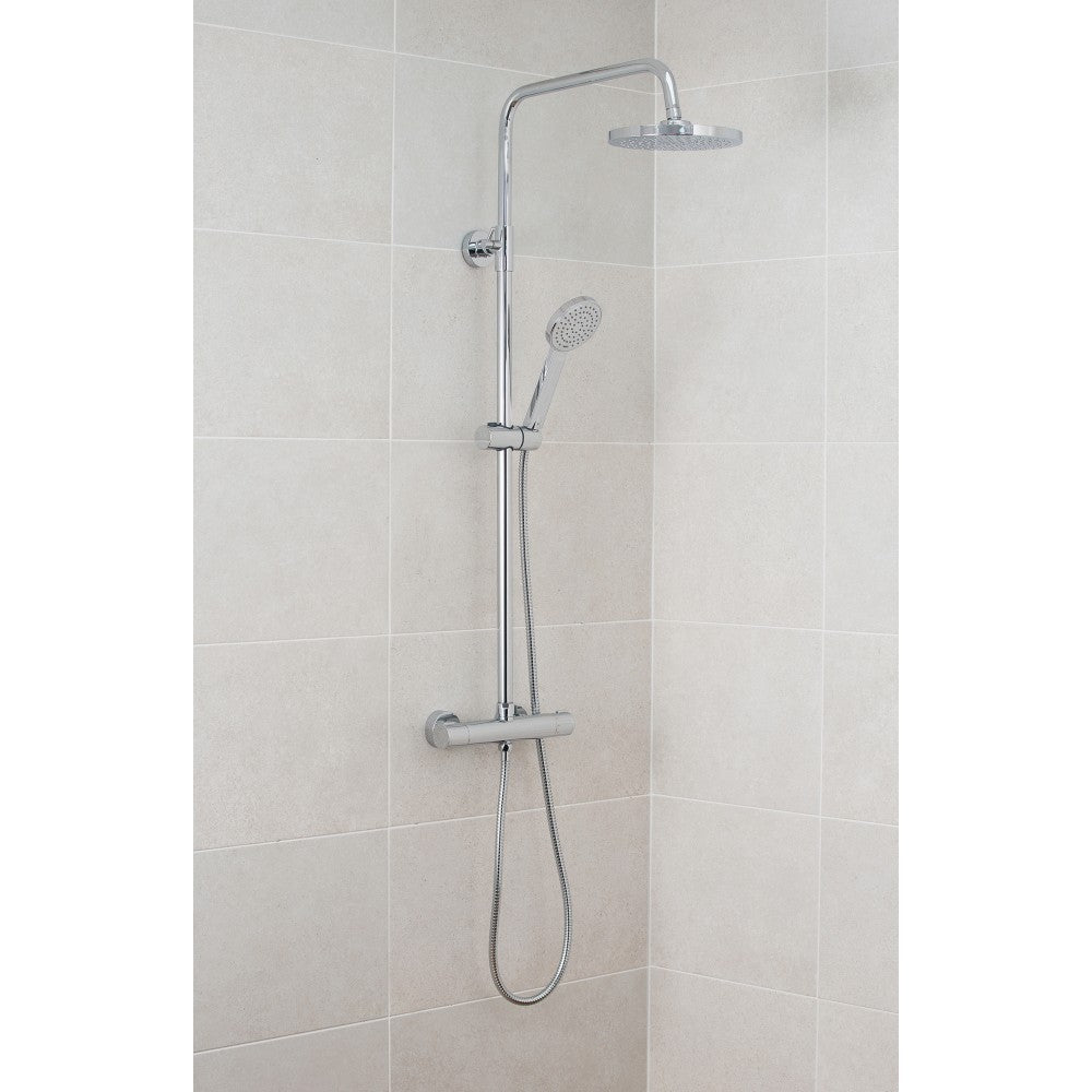 Imex - Arco dual outlet bar valve with integral diverter with NEW fixed and adjustable shower heads
