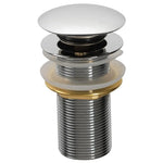 Imex - Solid Brass Deluxe Unslotted Basin Clicker Waste