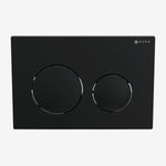 Viva Skylo Matt Black Dual Flush Plate (Round Button)