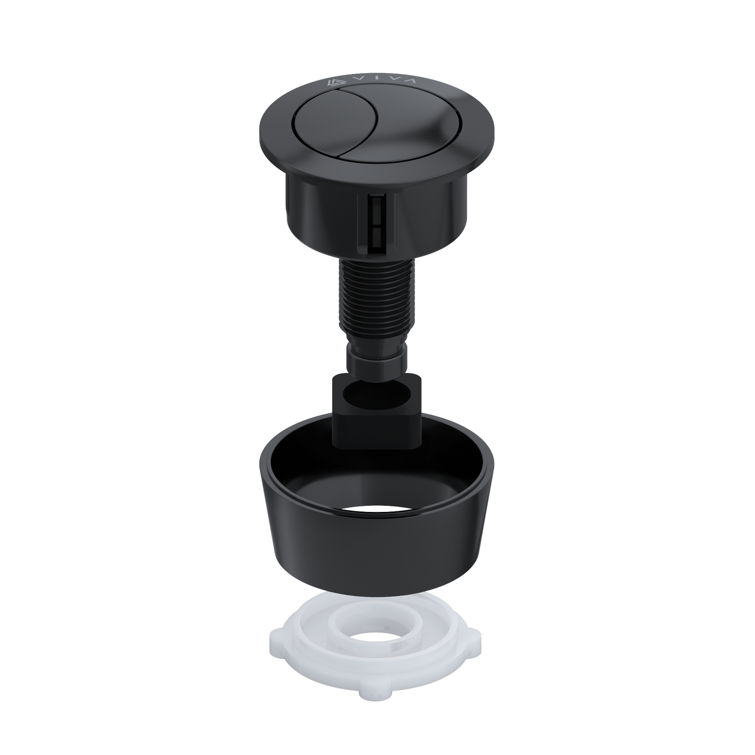 Viva - Black Uni-Button for Skylo flush Valves