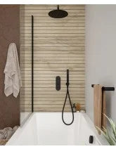 SONAS - Alita Knurled Bath Set 3 - Wall Mounted Fixed Head