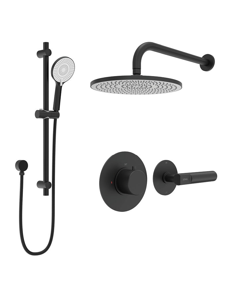 SONAS - HAKK Thermostatic Shower Set 1 Chrome with Wall Arm