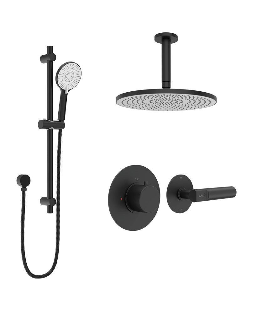 SONAS - HAKK Thermostatic Shower Set 1 Chrome with Ceiling Arm