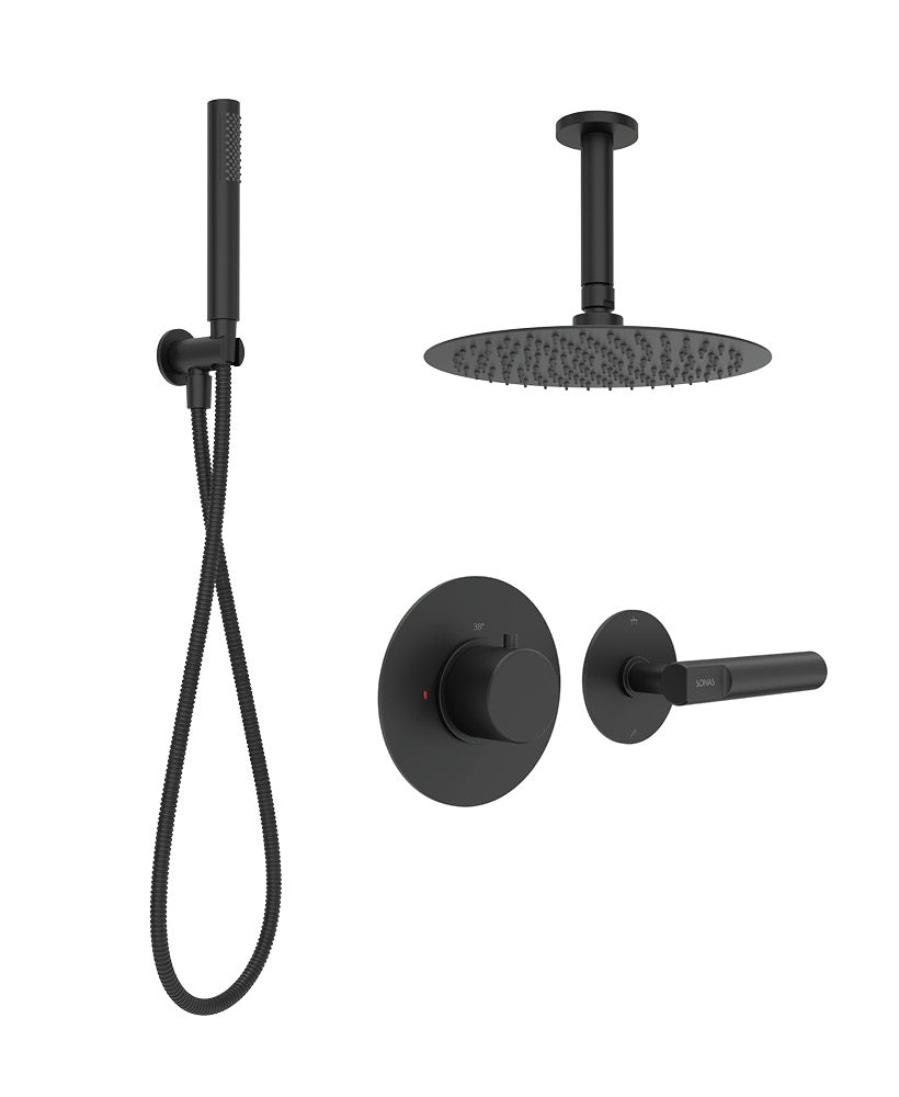 SONAS - HAKK Thermostatic Shower Set 2 Chrome with Ceiling Arm