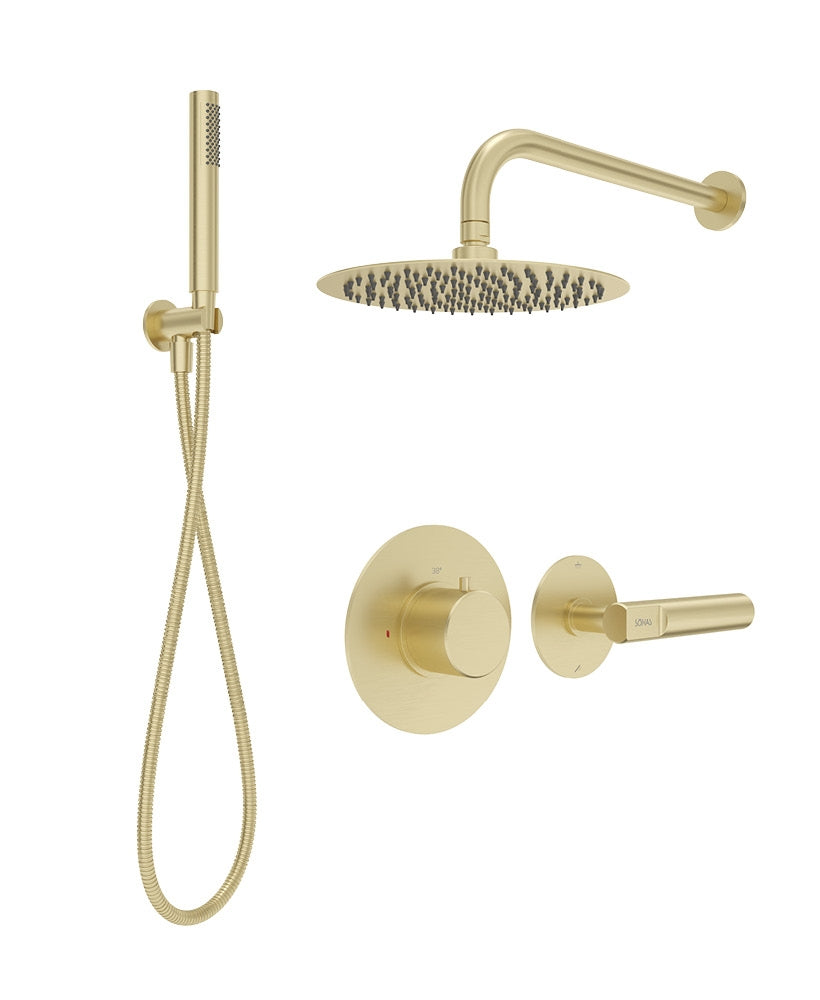 SONAS - HAKK Thermostatic Shower Set 2 Chrome with Wall Arm