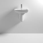 Leon 450MM 1TH Basin And Full Pedestal