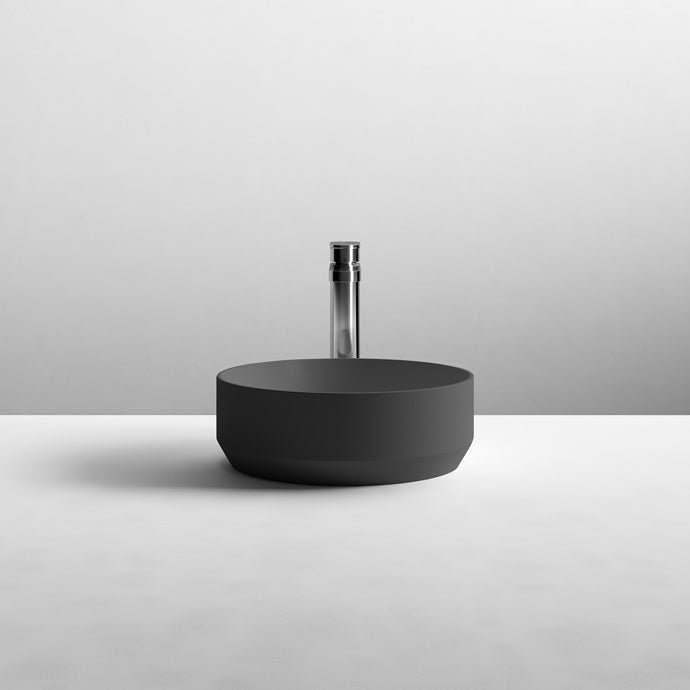 Stylish Matt White Round Vessel