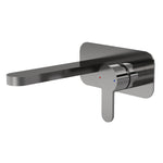 Arvan Wall Mounted Basin Mixer Brushed Gun Metal