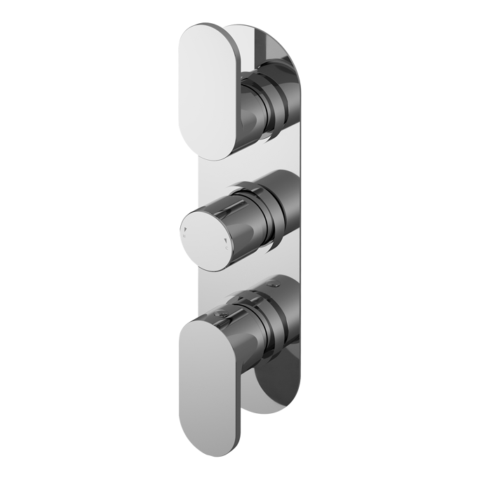 Castillo - Triple Thermostatic Valve With Diverter