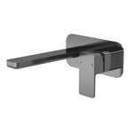 Windon Wall Mounted Basin Mixer Brushed Gun Metal