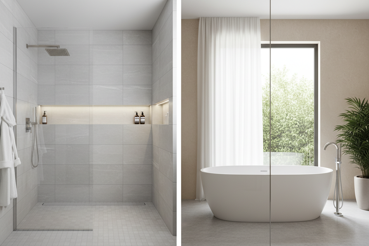 Walk-in Shower vs Bath: Space, Cost & Lifestyle Considerations