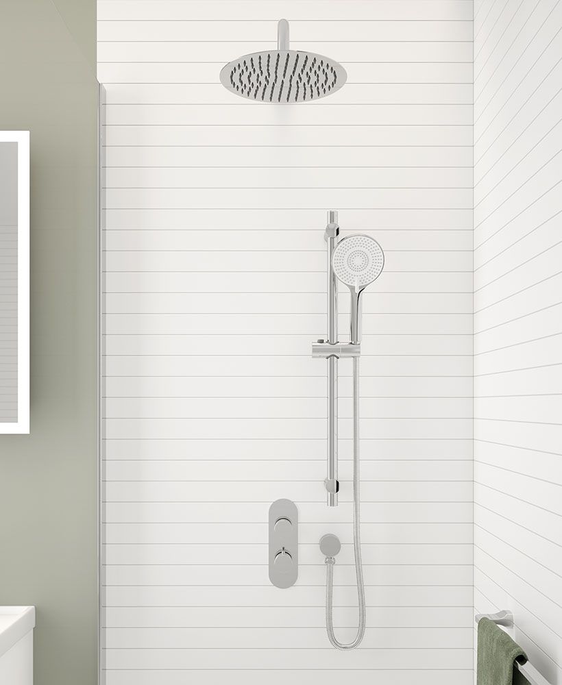 Sonas Alita Knurled Shower Set 1 (Wall Mounted)