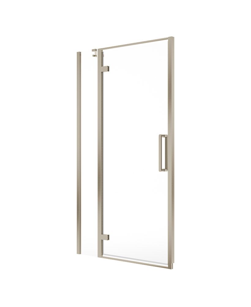 Sonas ASPECT 8mm Inline Hinged Shower Door Brushed Nickel