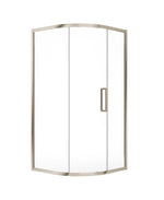 Sonas ASPECT 8mm Single Door Quadrant Brushed Nickel