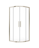 Sonas ASPECT 8mm Double Door Quadrant 900mm Brushed Nickel
