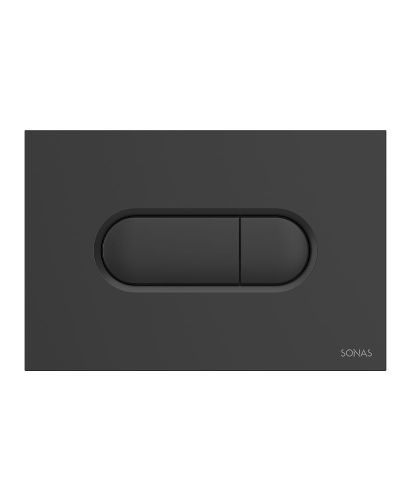 SONAS Urban Dual Flush Plate Matt Black