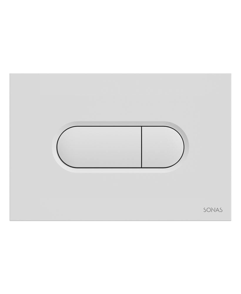 SONAS Urban Dual Flush Plate Gloss White