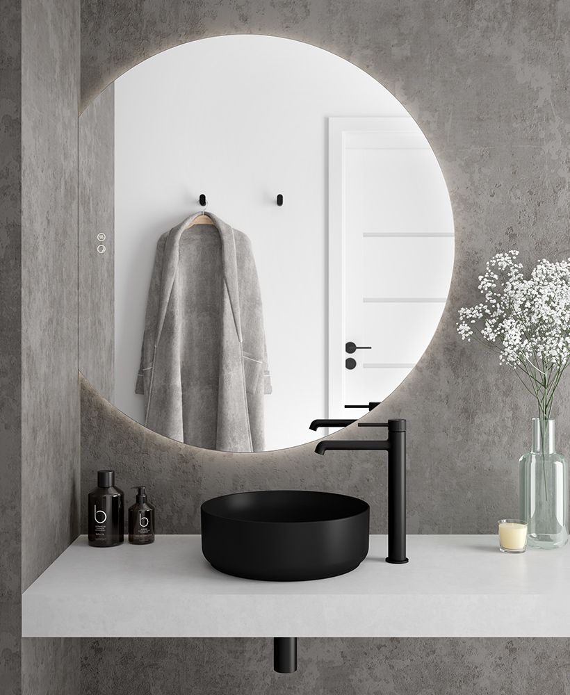 Sonas Echo Segment II LED Illuminated Mirror with Integrated Demister