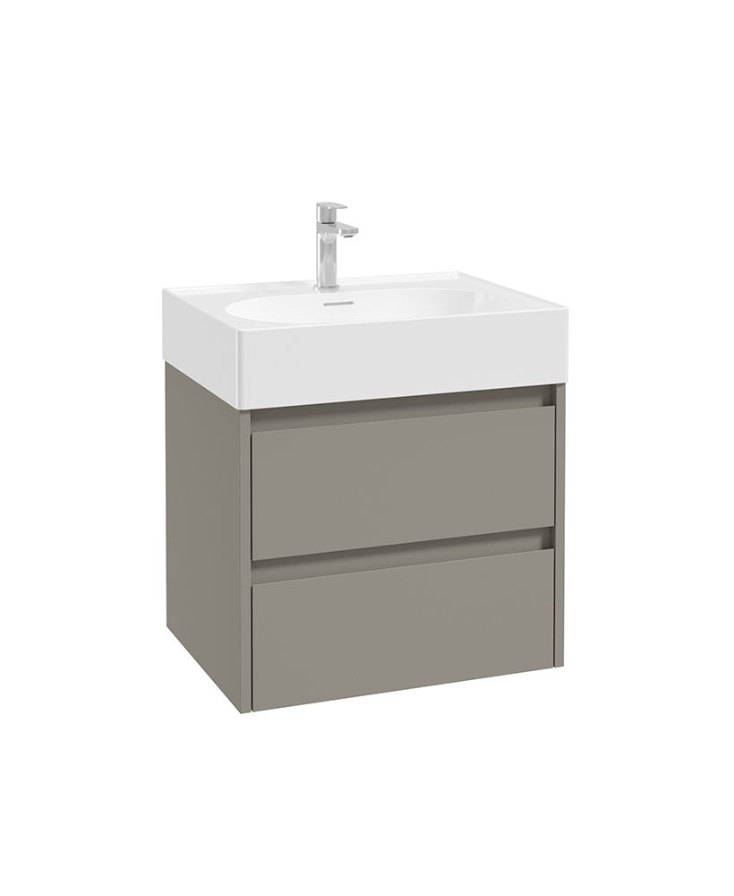 Sonas APEX Wall Hung Two Drawer Vanity Unit & Basin 60cm City Stone