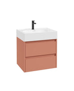 Sonas APEX Wall Hung Two Drawer Vanity Unit & Basin 60cm Metro Blaze