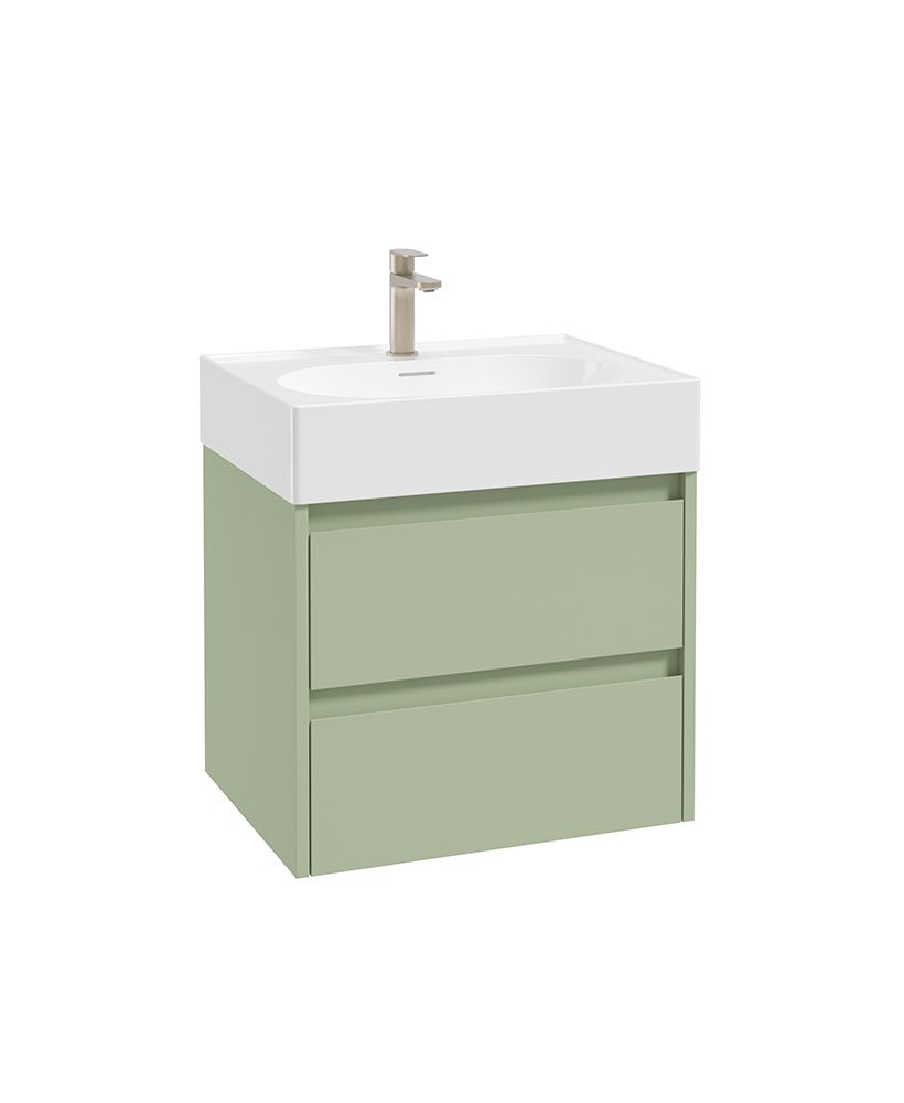 Sonas APEX Wall Hung Two Drawer Vanity Unit & Basin 60cm Parkland
