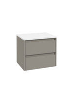 Sonas APEX Wall Hung Two Drawer Countertop Vanity Unit 60cm City Stone