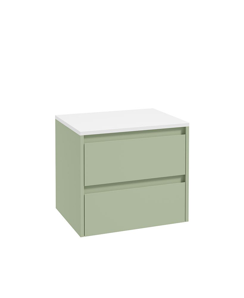 Sonas APEX Wall Hung Two Drawer Countertop Vanity Unit 60cm Parkland