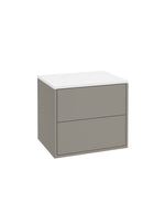 Sonas PULSE Wall Hung Two Drawer Countertop Vanity Unit 60cm City Stone