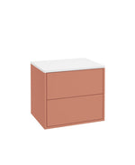 Sonas PULSE Wall Hung Two Drawer Countertop Vanity Unit 60cm Metro Blaze