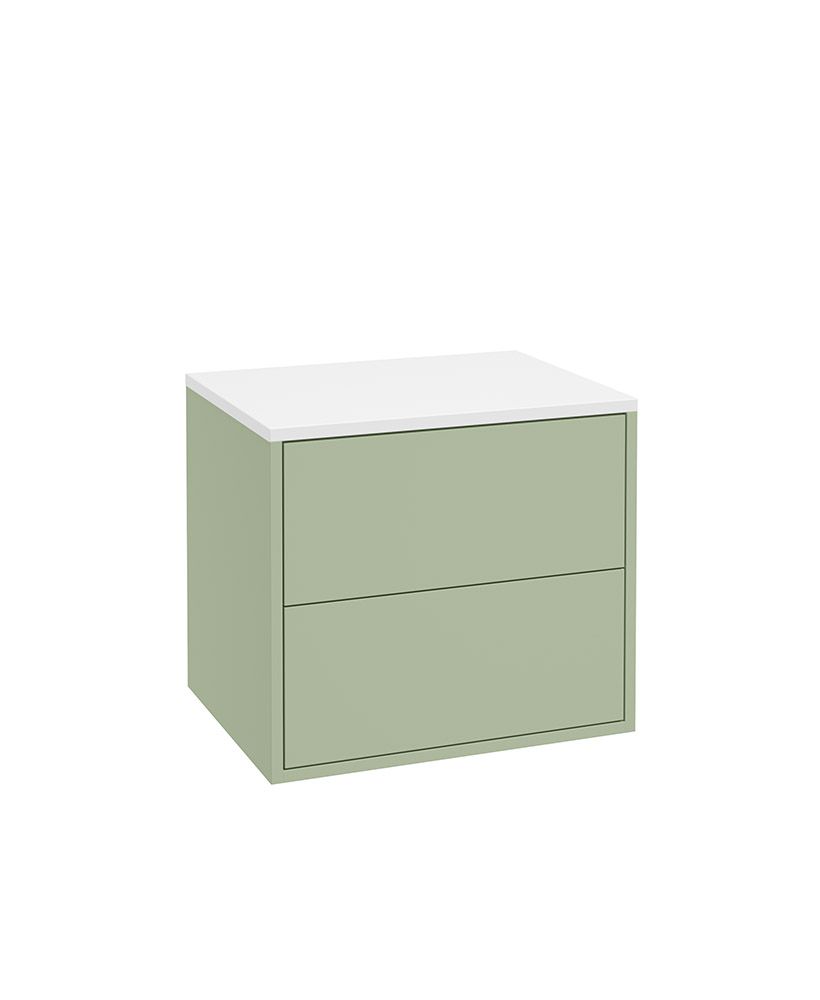 Sonas PULSE Wall Hung Two Drawer Countertop Vanity Unit 60cm Parkland