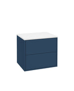 Sonas PULSE Wall Hung Two Drawer Countertop Vanity Unit 60cm Riverside