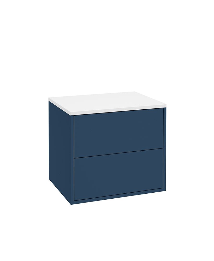 Sonas PULSE Wall Hung Two Drawer Countertop Vanity Unit 60cm Riverside