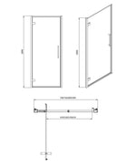 Sonas ASPECT 8mm Hinged Shower Door