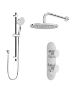 Sonas Alita Knurled Shower Set 1 (Wall Mounted) Chrome