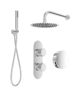 Sonas Alita Knurled Bath Set 3 (Wall Mounted) Chrome