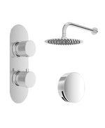 Sonas Alita Knurled Bath Set 4 (Wall Mounted) Chrome