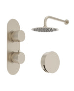 Sonas Alita Knurled Bath Set 4 (Wall Mounted) Brushed Nickel