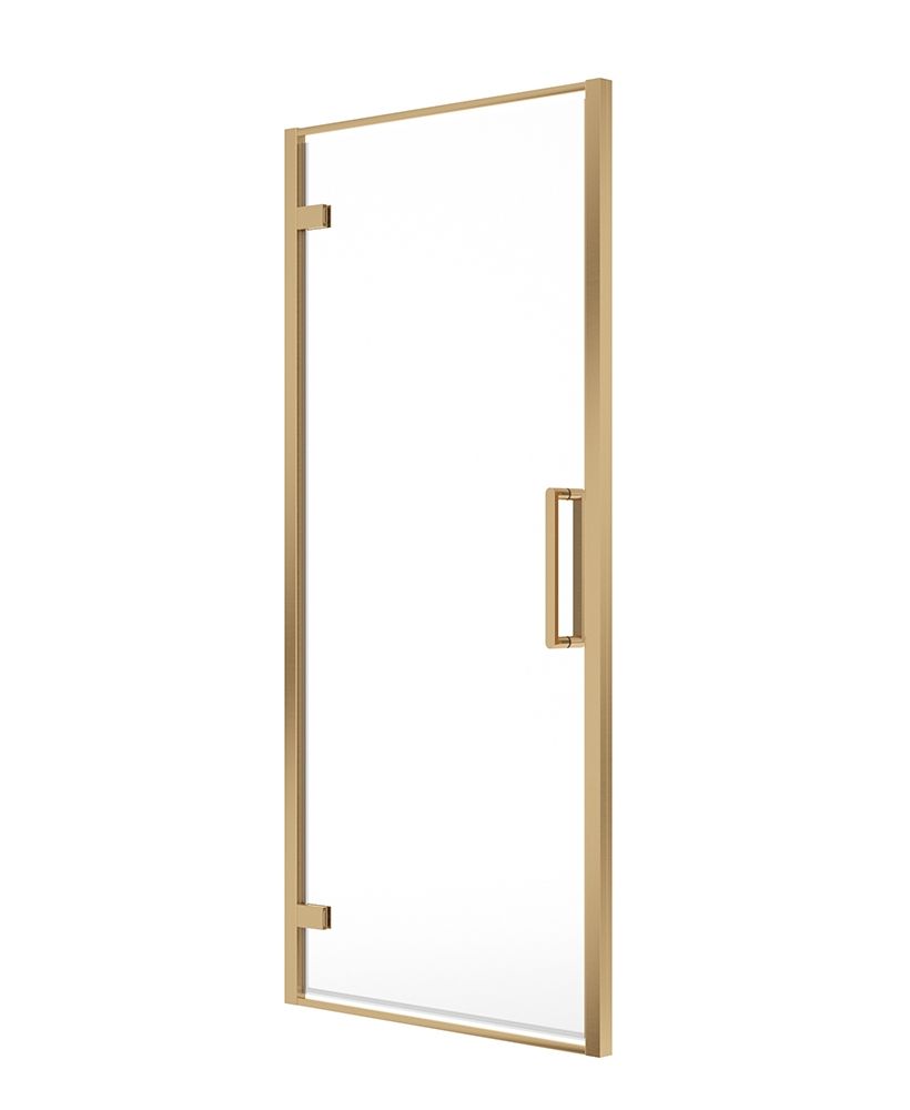 Sonas ASPECT 8mm Hinged Shower Door Brushed Gold