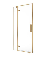 Sonas ASPECT 8mm Inline Hinged Shower Door Brushed Gold