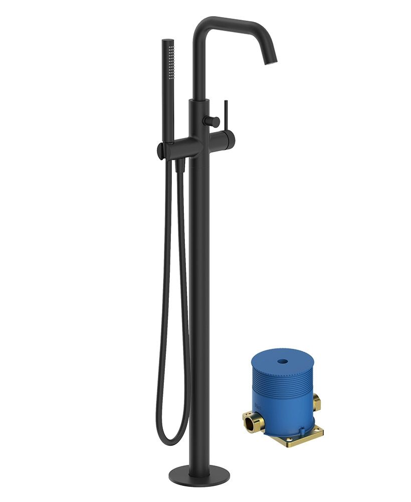Sonas Alita Floorstanding Bath Shower Mixer Matt Black