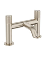 Sonas Alita Knurled Bath Filler Brushed Nickel