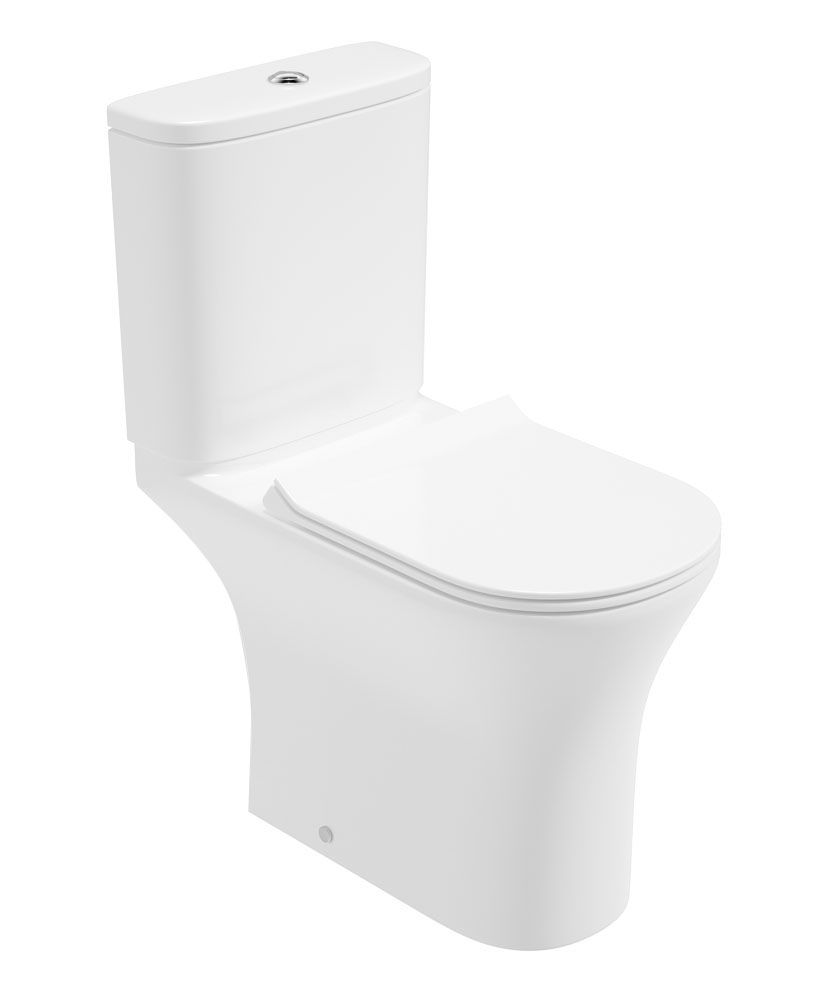 SONAS Pena Comfort Height Open Back WC - Rimless Pan Sequence Slim Soft Close