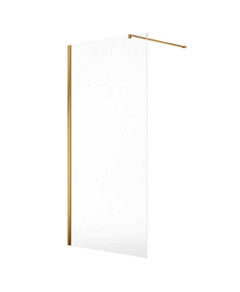 Sonas ASPECT 8mm Wetroom Panel Brushed Gold