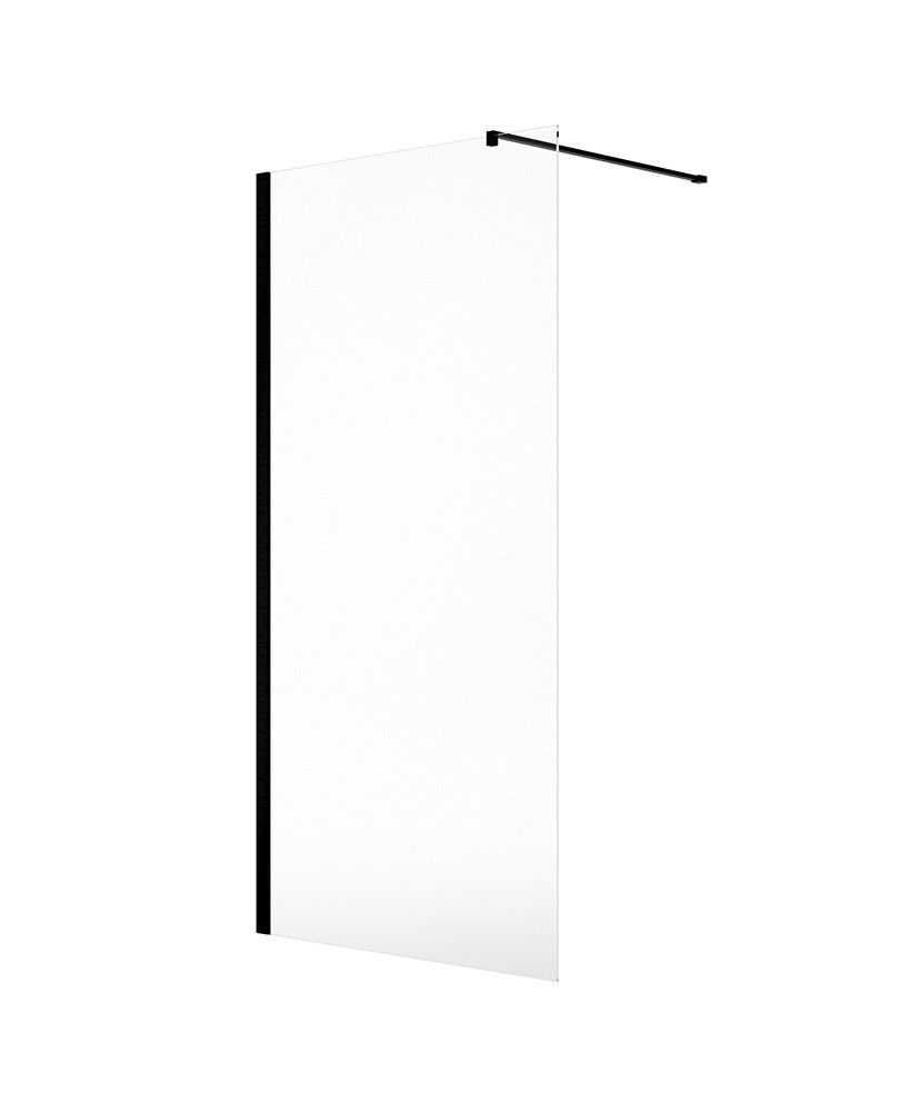 Sonas ASPECT 8mm Wetroom Panel Matt Black