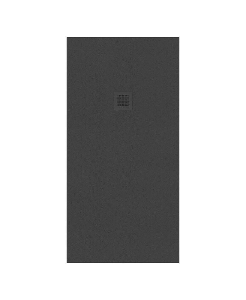 Sonas SLATE 800mm Wide Large Rectangular Shower Tray & Waste Anthracite