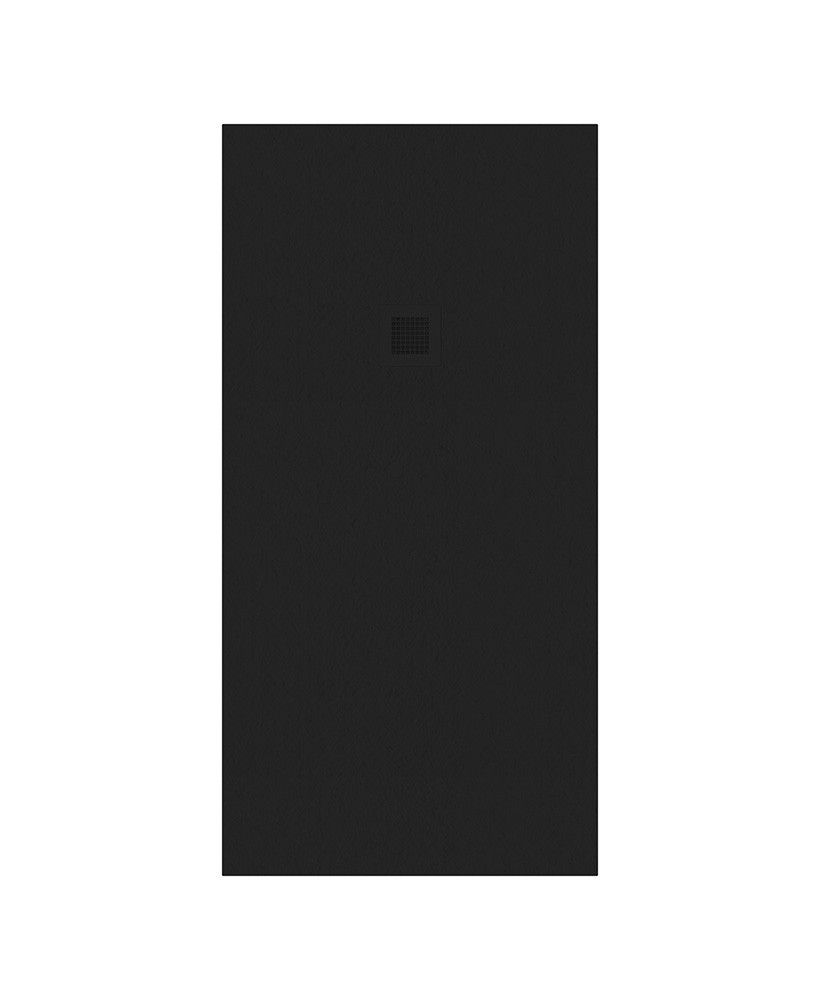 Sonas SLATE 800mm Wide Large Rectangular Shower Tray & Waste Black