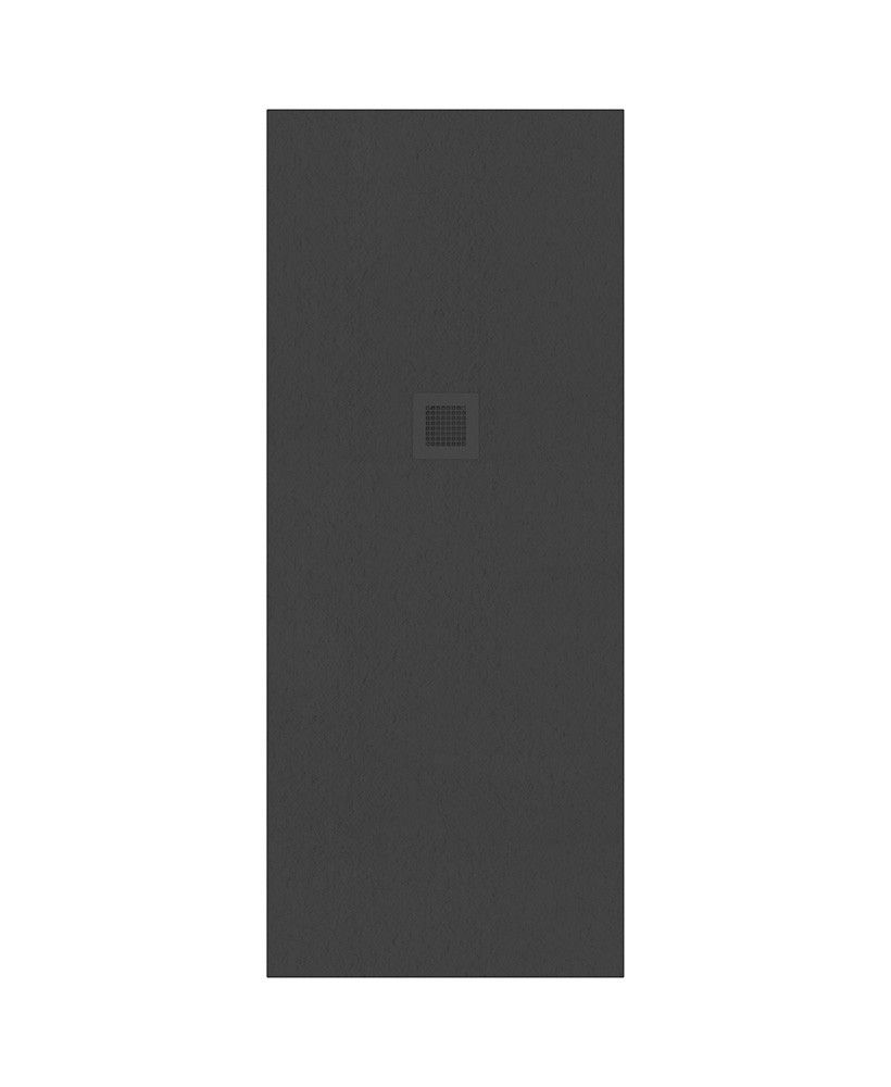 Sonas SLATE 700mm Wide Large Rectangular Shower Tray & Waste Anthracite 1700